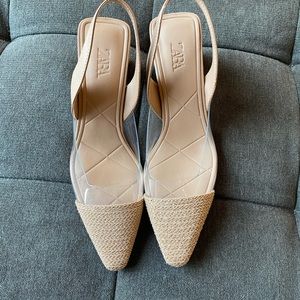 Zara: Nude Slingbacks